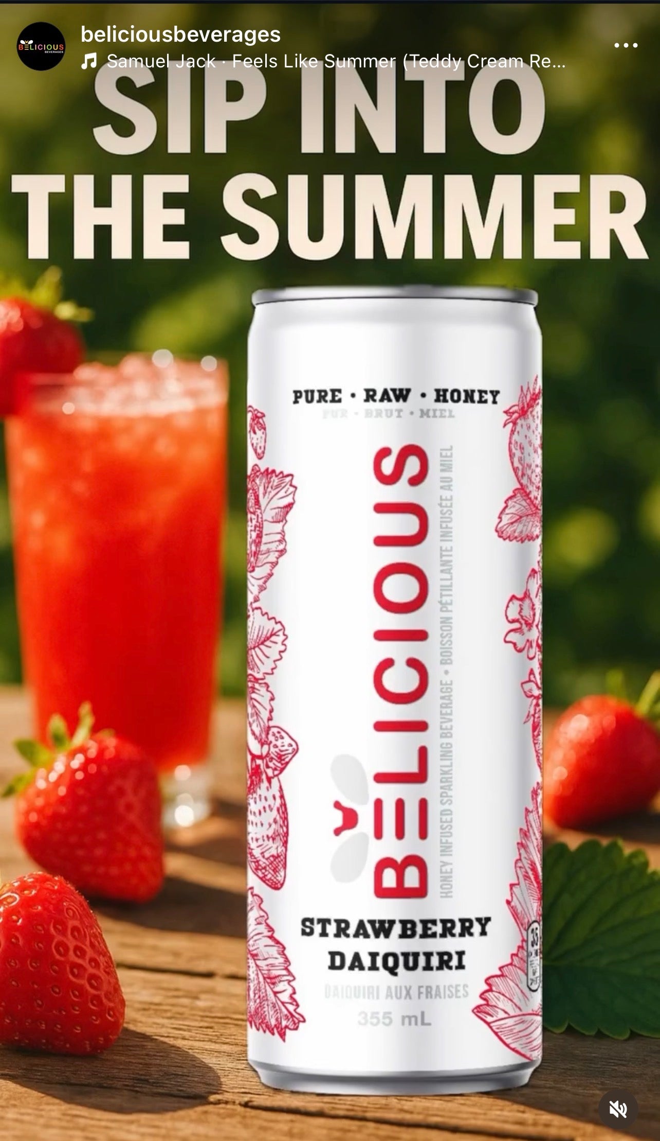 Belicious (sweetened with raw honey, non-alcoholic)