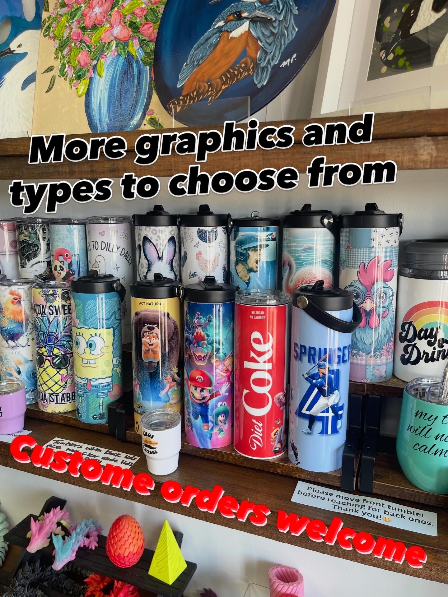 20oz graphic tumbler (custom graphic orders welcome)