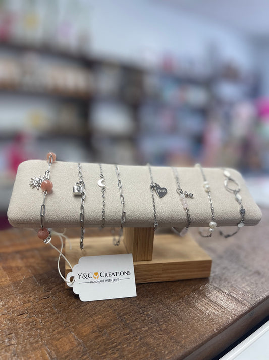 Bracelets by Y&C Creations (crafted from stainless steel for durability and everyday wear.)