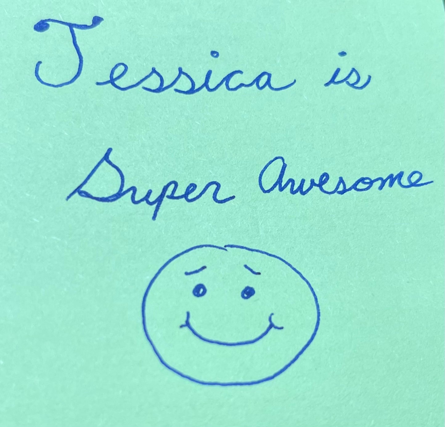 Jessica is Super Awesome sticky notes (limited edition)